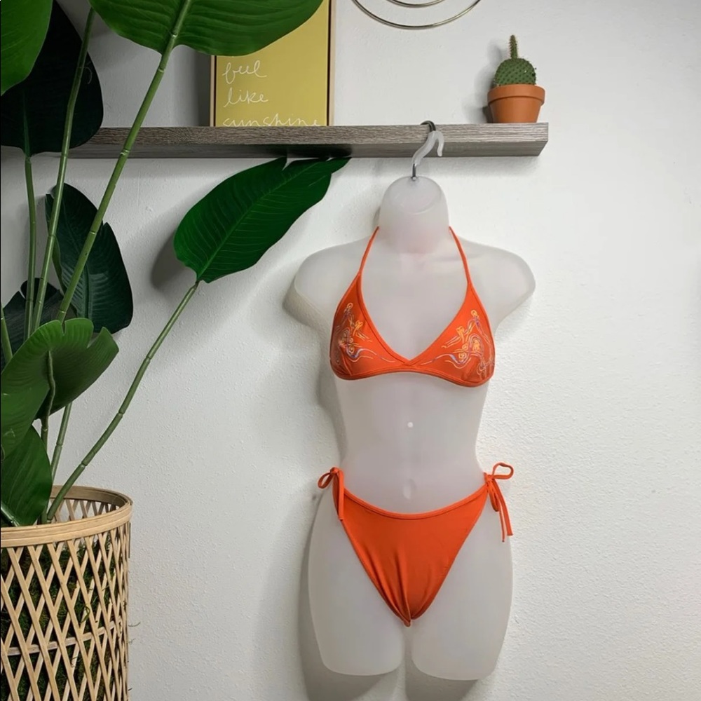 Orange bikini